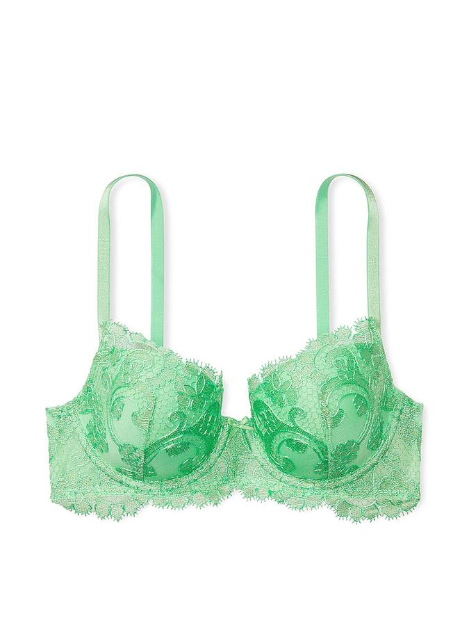 Boho Floral Embroidery Lightly Lined Demi Bra image number 2