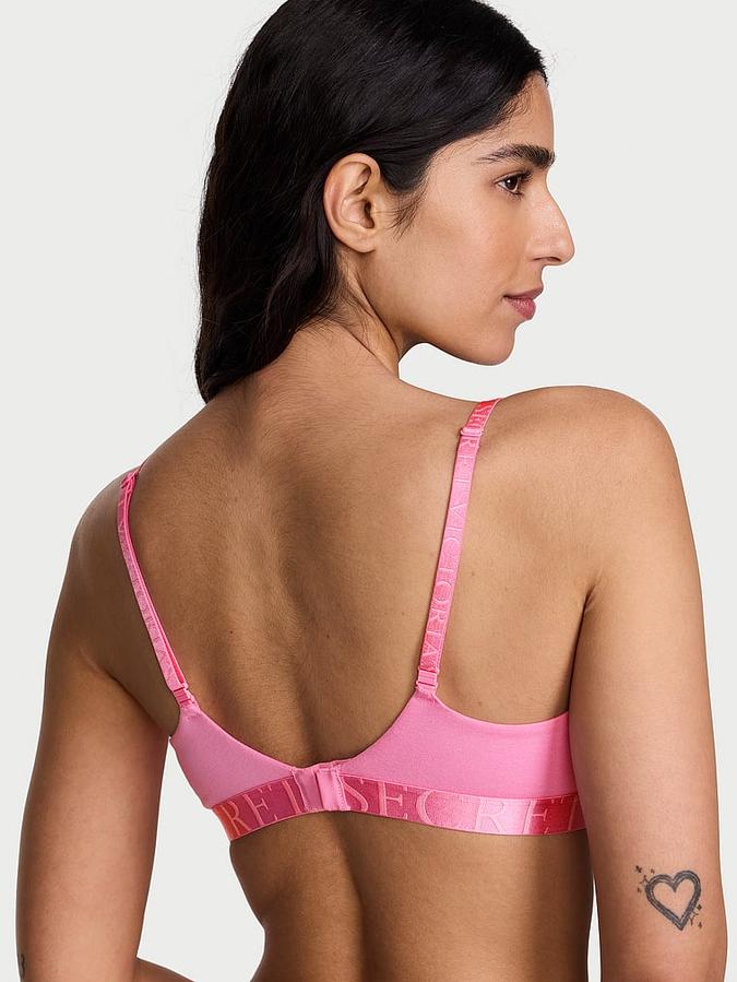 Cotton Exploded Logo Lightly Lined Wireless Bra