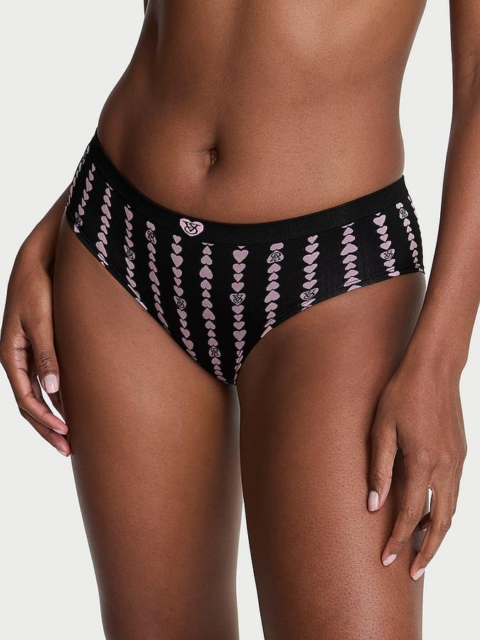 Seamless Heart Stripe Hiphugger Panty