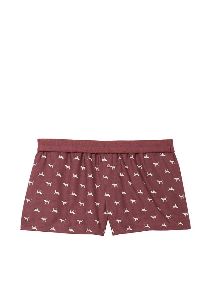 Flannel Boxy Pajama Shorts image number 2
