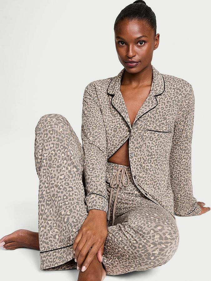 Modal Soft Long Pajama Set image number 0