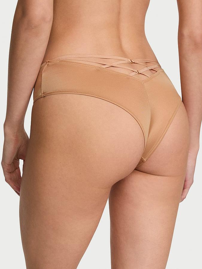 Strappy-Back High-Leg Cheeky Panty