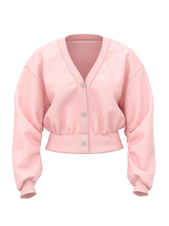 Ivy Fleece Cropped Cardigan image number 2