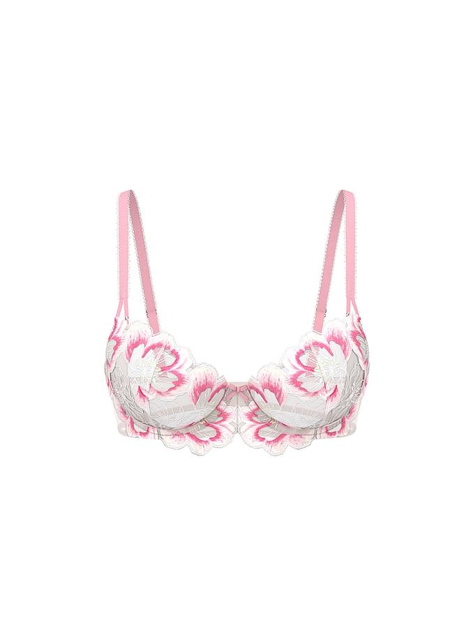 Wicked Peony Embroidery Unlined Balconette Bra image number 2