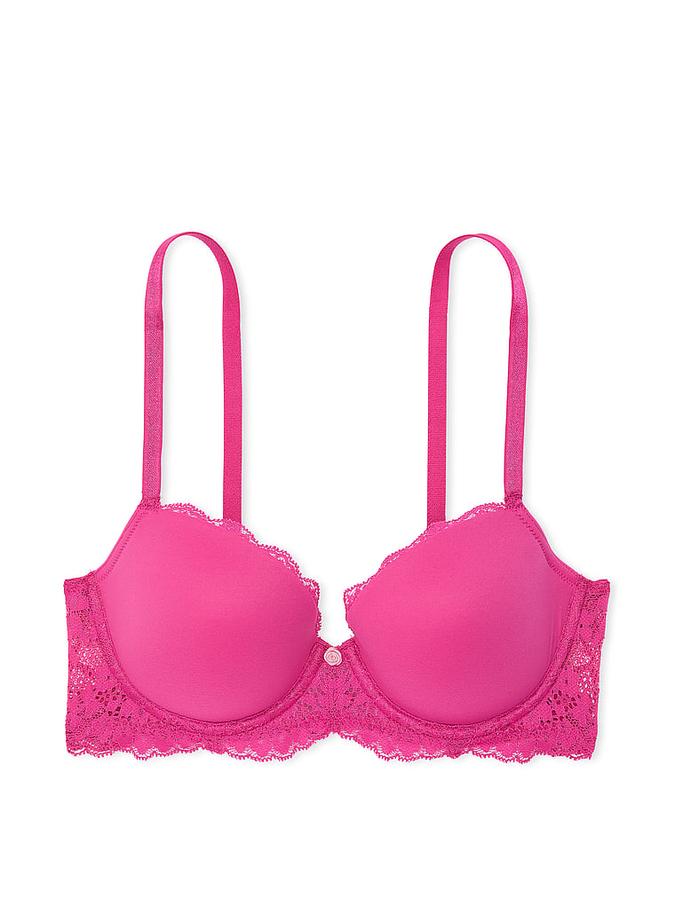 Smooth & Lace Lightly Lined Classic Coverage Demi Bra image number 2