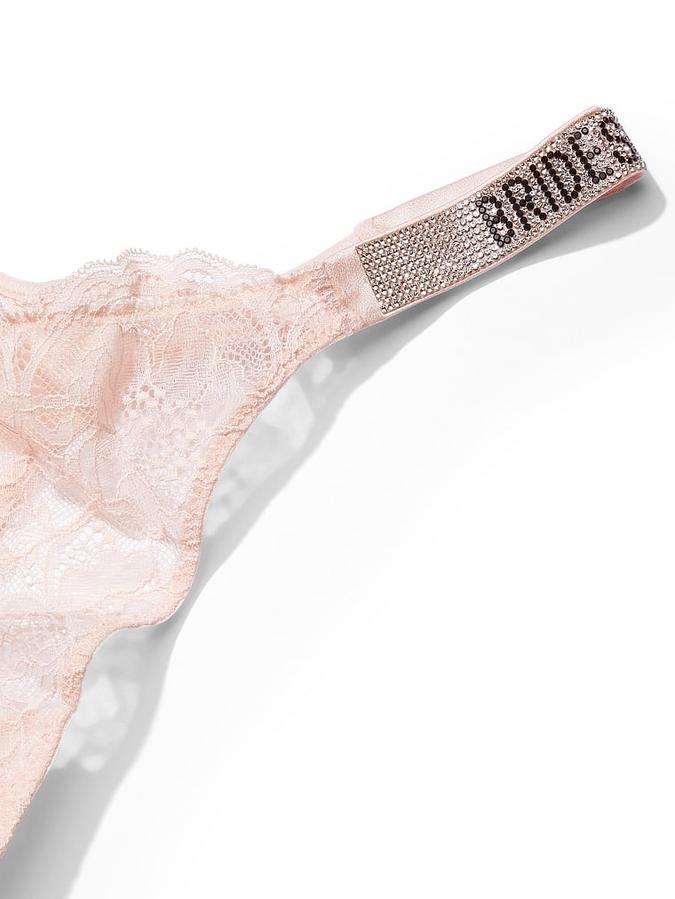 Bombshell Shine Strap Lace Thong Panty image number 3