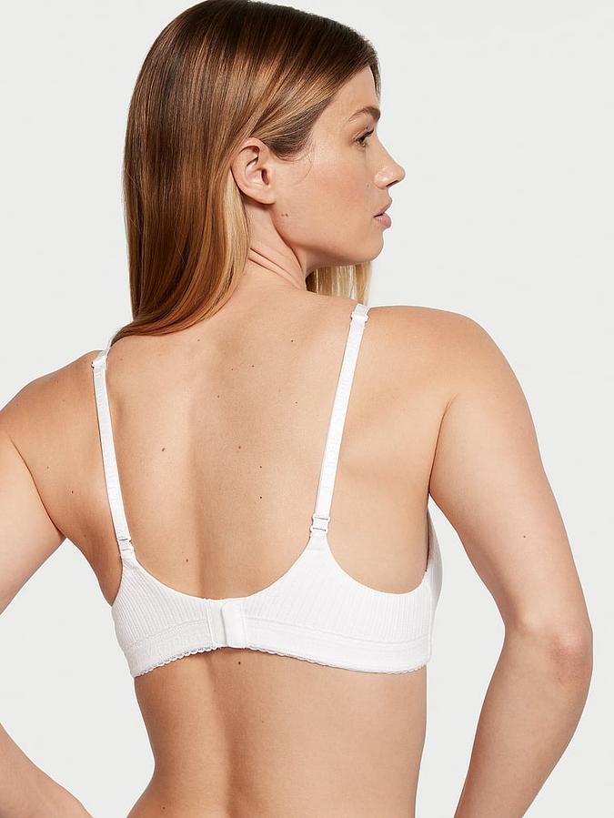 Lightly Lined Pointelle Wireless Bra image number 1