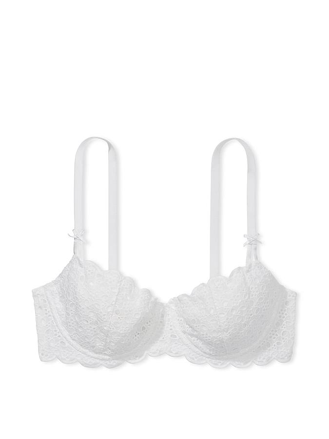 Wicked Unlined Eyelet Lace Balconette Bra image number 2