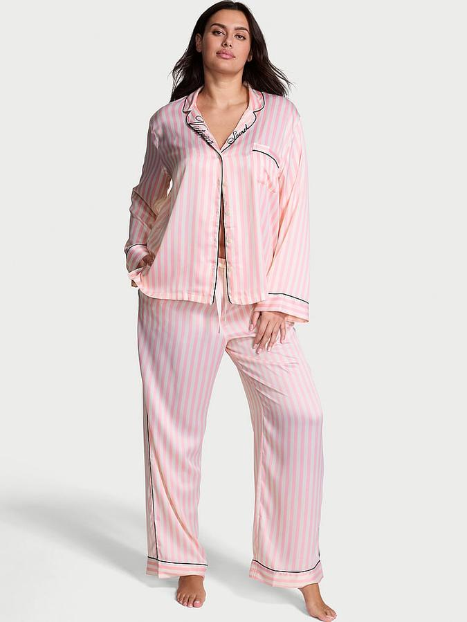 Signature Satin Long Pajama Set