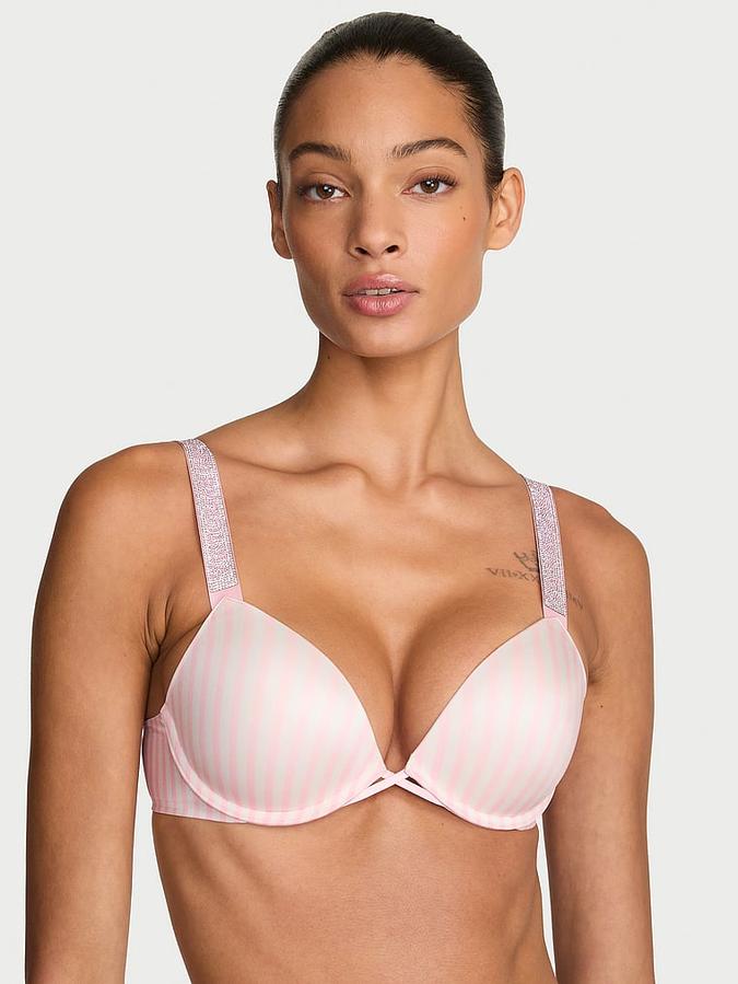 Logo Shine Strap Push-Up Bra