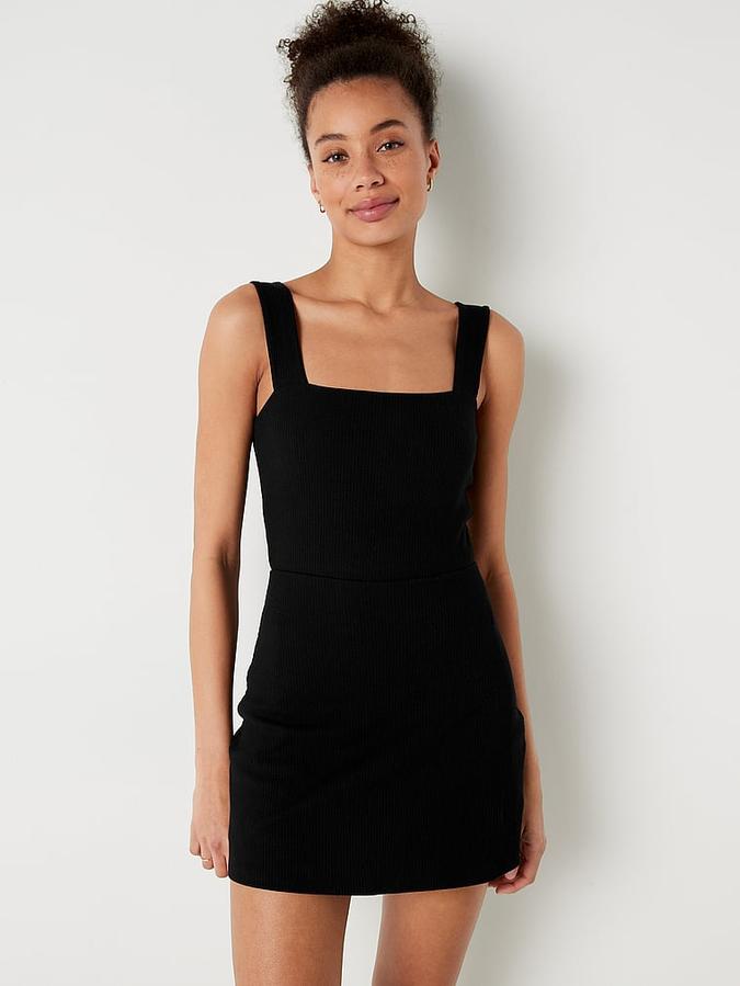 Rib Square Neck Active Dress image number 0