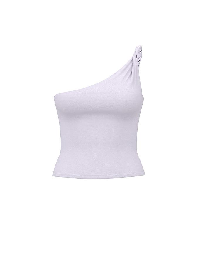 Base Stretch Twisted One-Shoulder Tank Top image number 2