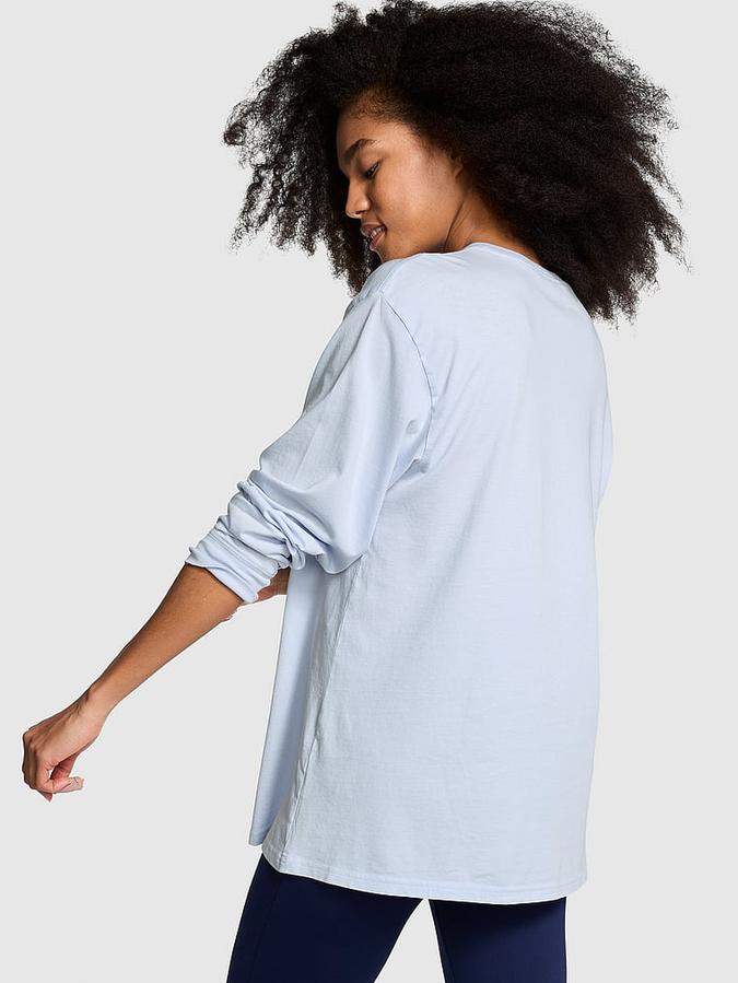 Campus Cotton Long-Sleeve Tee image number 1