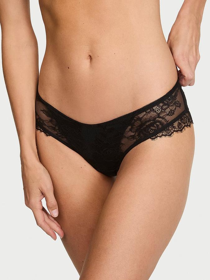 Rose Lace Overlay Cheeky Panty