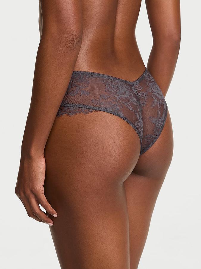 Rose Lace Overlay Cheeky Panty