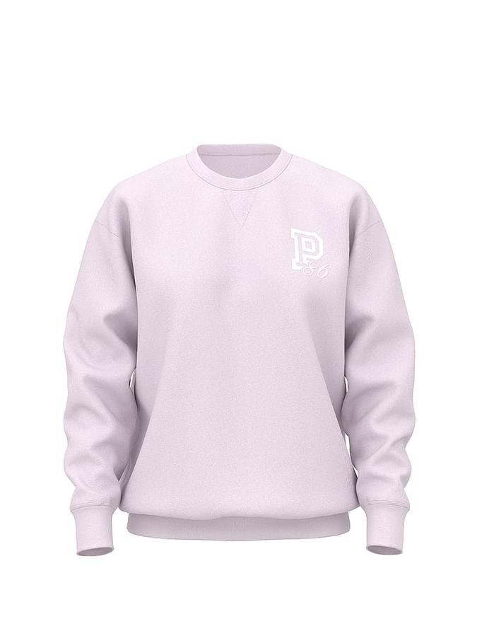 Campus Fleece Oversized Crew Sweatshirt image number 2