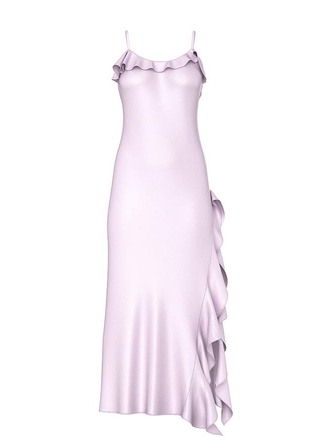 Silky Flutter Ruffled Long Slip image number 2