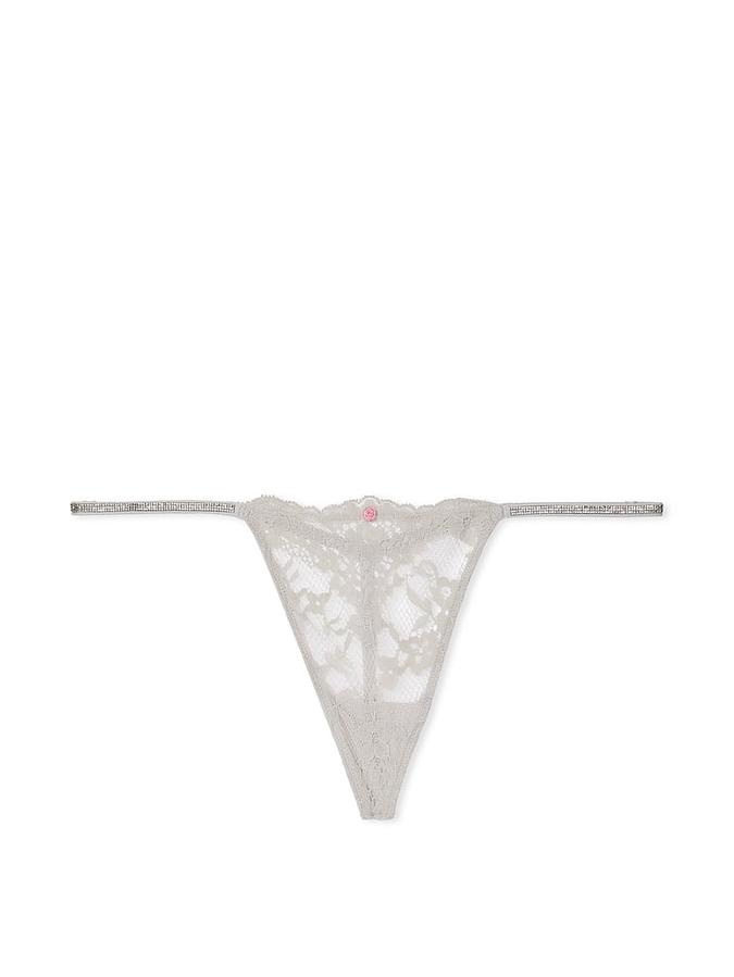 Twinkle Strap Lace V-String Panty image number 0
