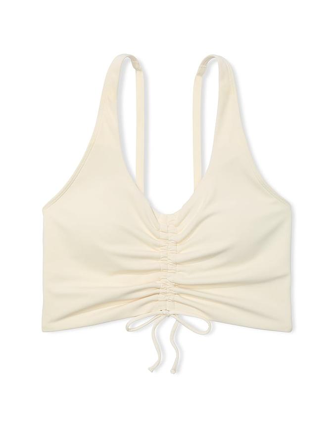 Relay Ruched Plunge Sports Bra image number 2