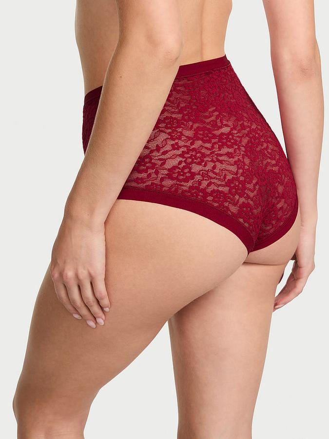 No-Show Lace High-Waist Brief Panty image number 1