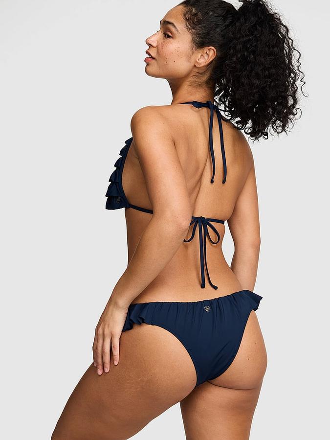 Ruﬄe Triangle Bikini Top