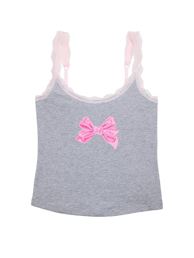 PINK x LoveShackFancy Cotton Cami image number 2