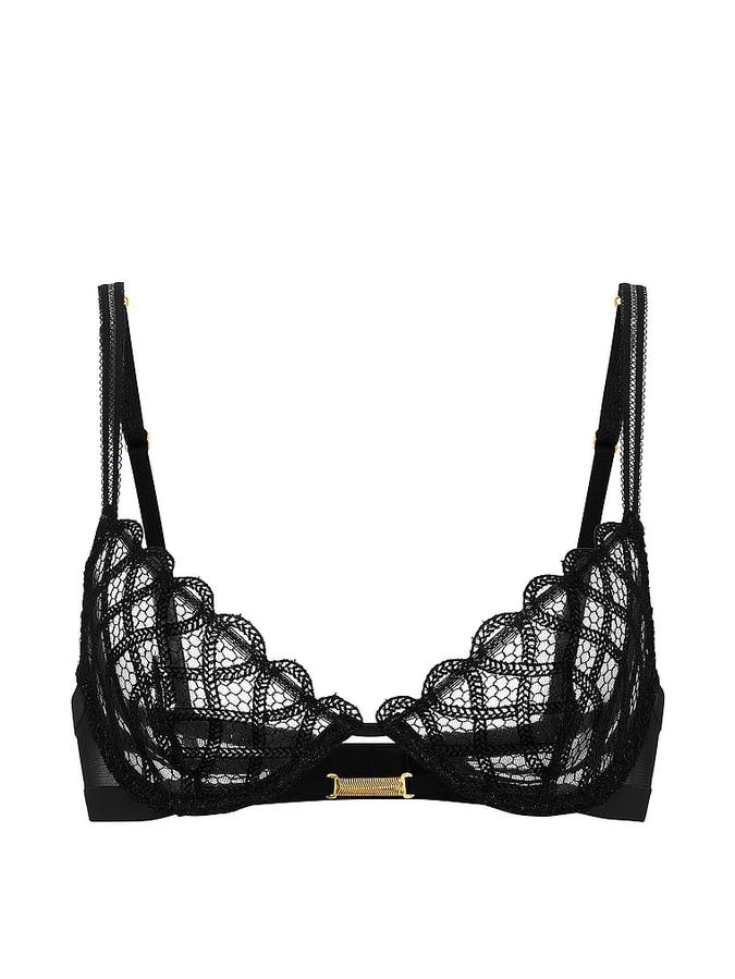 Viper Embroidery Unlined Demi Bra image number 2