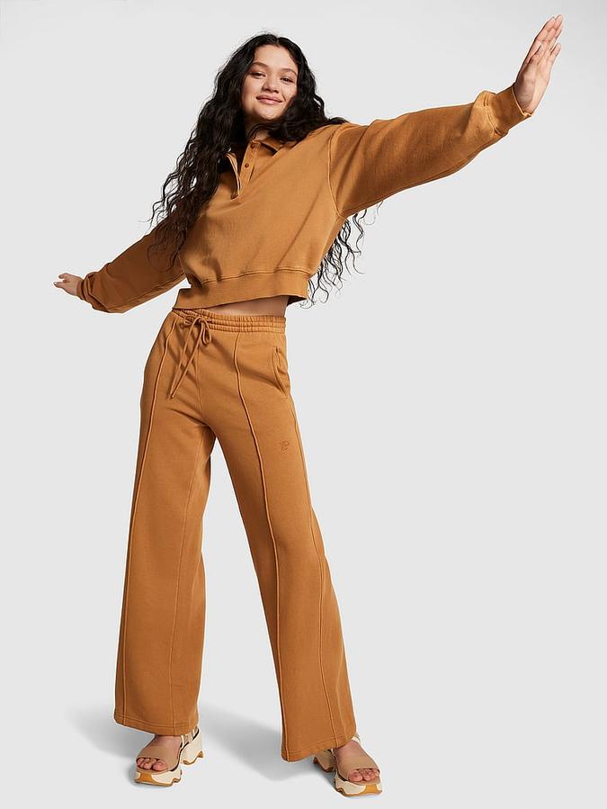 Ivy Fleece Wide-Leg Sweatpants image number 3