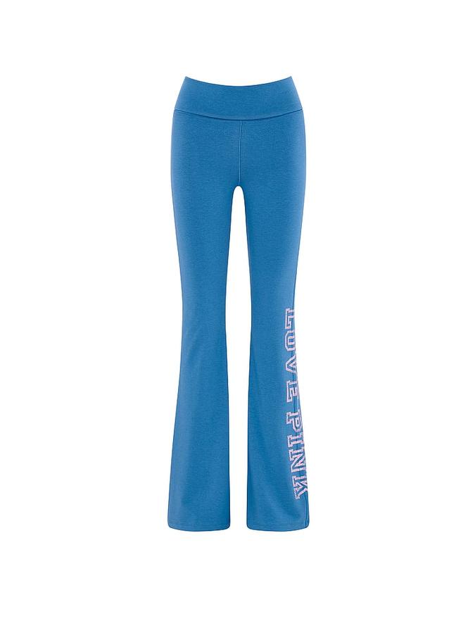 All-Day Cotton? Foldover Flare Leggings image number 2