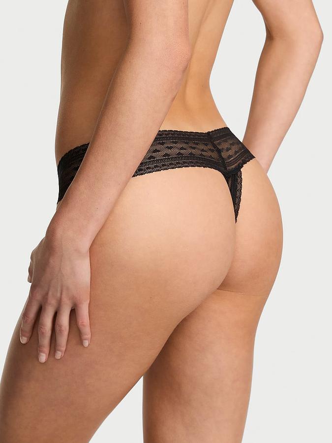 Heart Lace Thong Panty