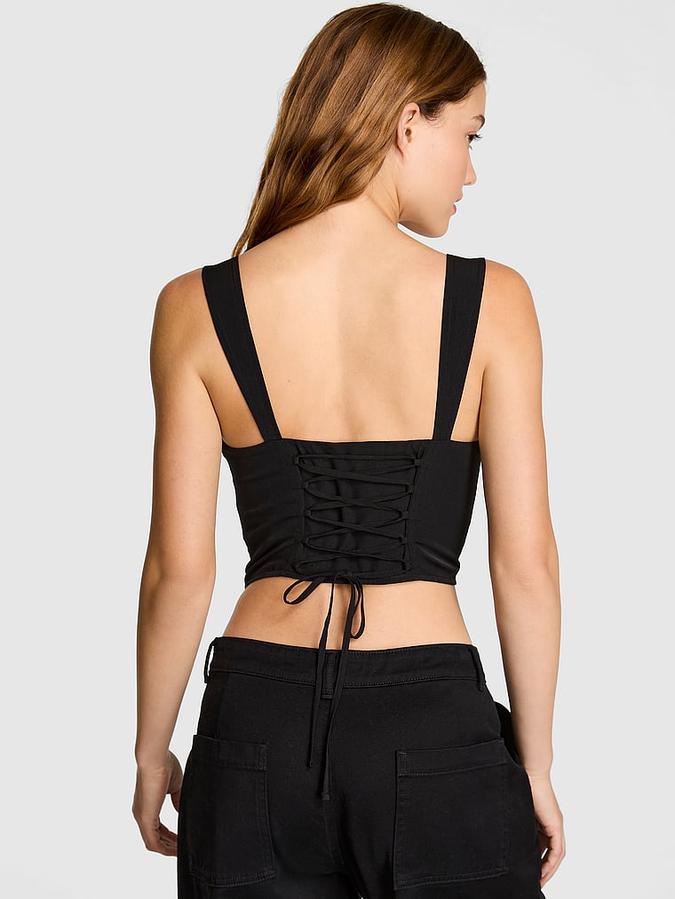 Lace-Up Corset Top image number 1