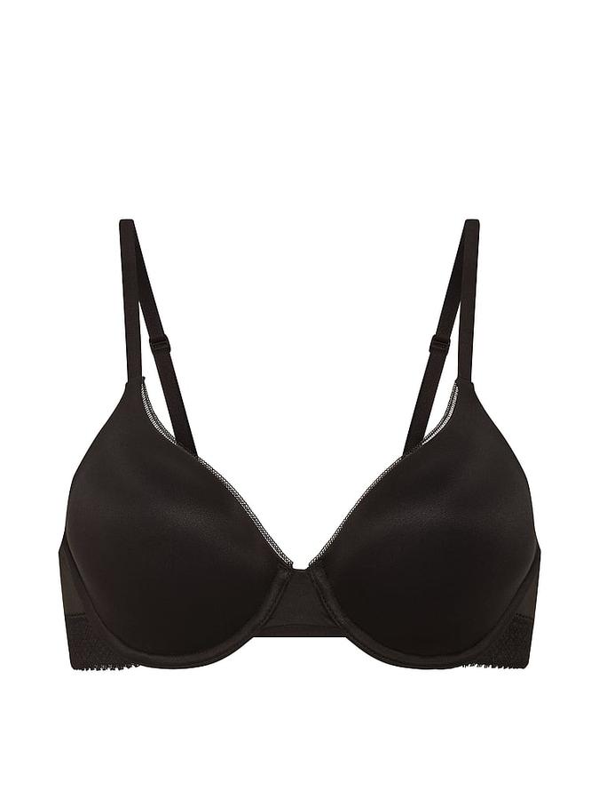 Lace-Trim Lightly Lined Full-Coverage Bra image number 2