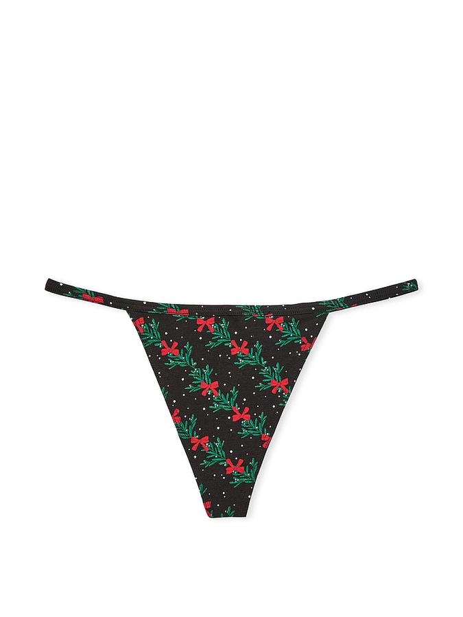 Stretch Cotton V-String Panty