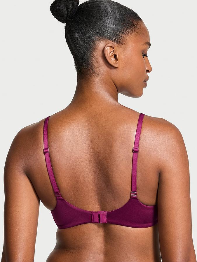 Lightly Lined Lace-Trim Full-Coverage Bra image number 1