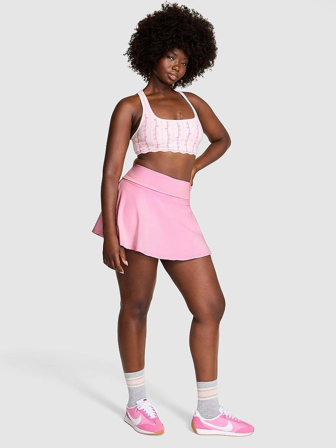 PINK x LoveShackFancy Cotton Foldover Flirty Skirt image number 0