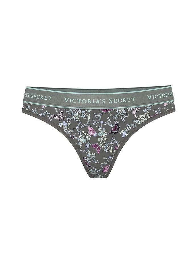 Logo Cotton Thong Panty image number 2