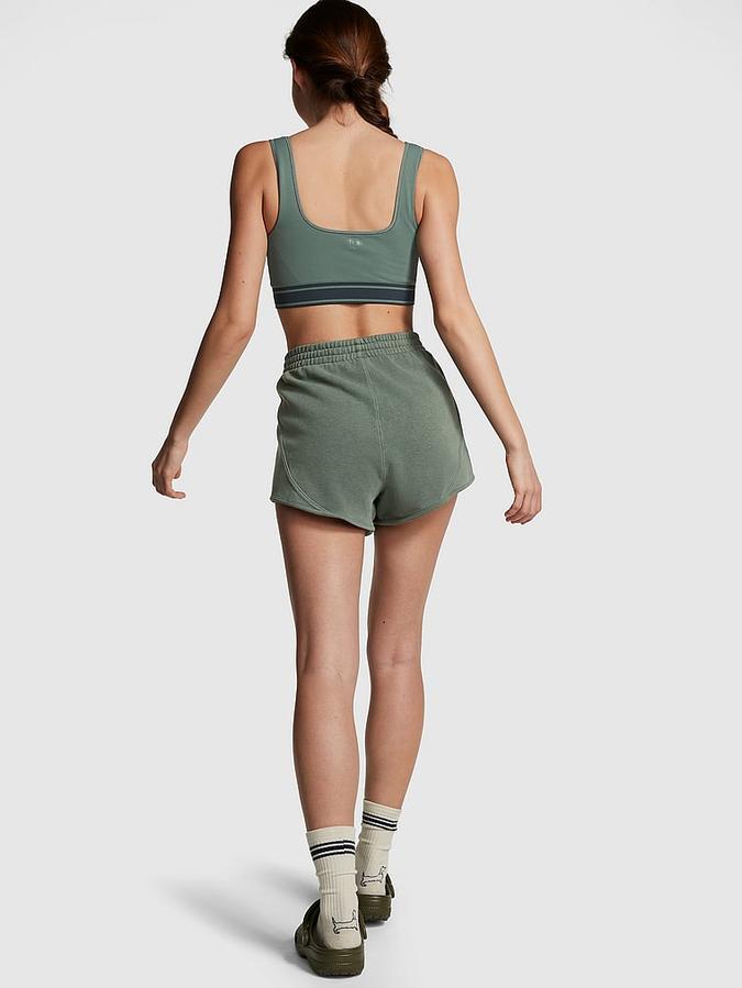 Ivy Fleece Curved Hem Shorts