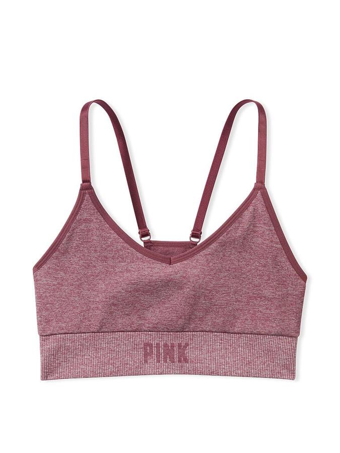 Victoria's Secret Pink Green Sports Bra Plain Sale