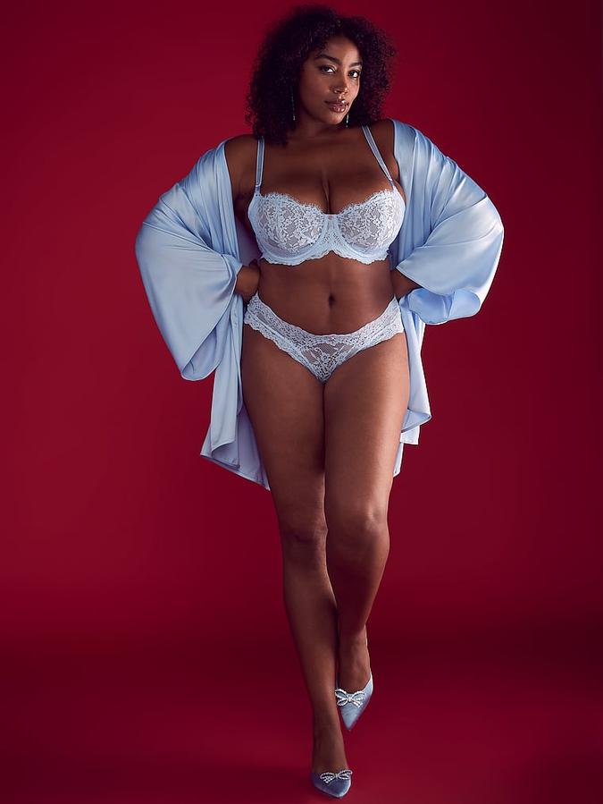 Wicked Unlined Lace Balconette Bra image number 3