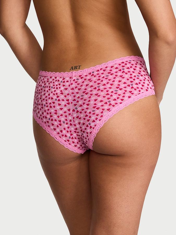 Cotton Lace-Waist Cheeky Panty