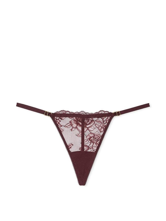 Rose Lace Adjustable V-String Panty image number 2