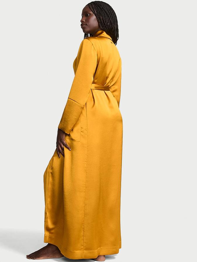 Luxe Satin Long Robe image number 1