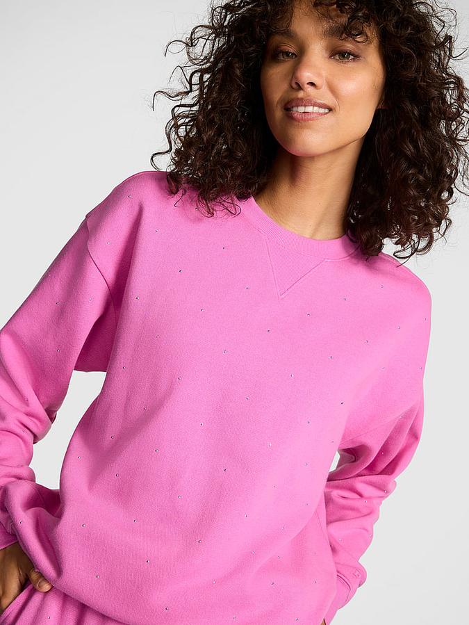 Ivy Fleece Oversized Crew Sweatshirt image number 0