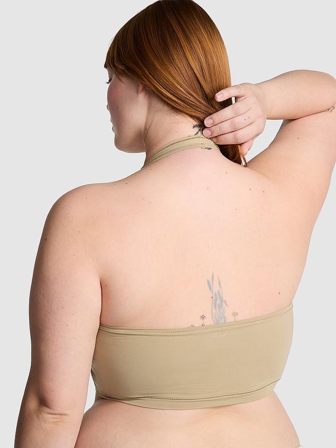 Beige Base Stretch Halter Bra Top Base Stretch Halter Bra Top
