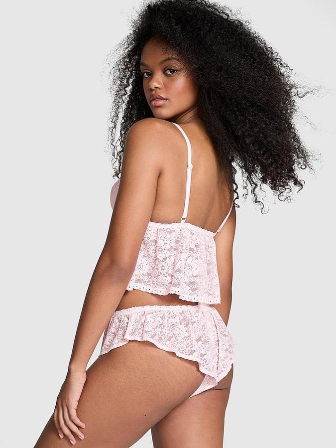 Wink Shine Lace Cami & Flutter Short Set image number 1