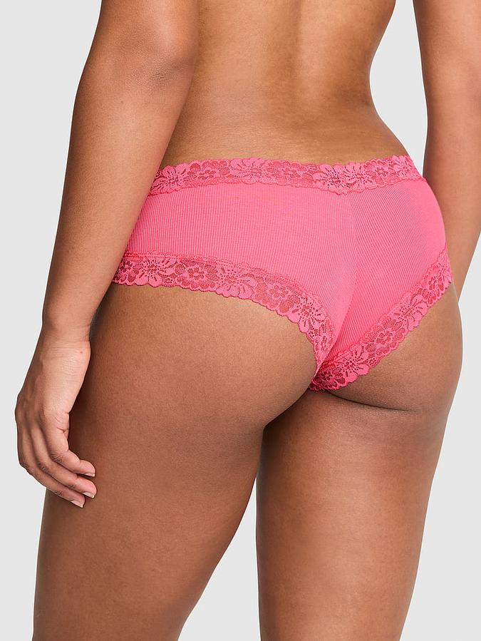 PINK Wink&trade; Lace-Trim Cheeky Panty