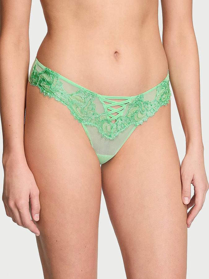 Boho Floral Embroidery Brazilian Panty image number 0