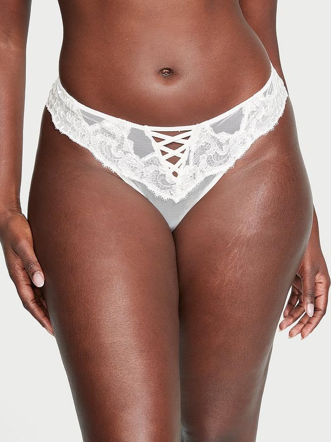 Boho Floral Embroidery Brazilian Panty image number 0