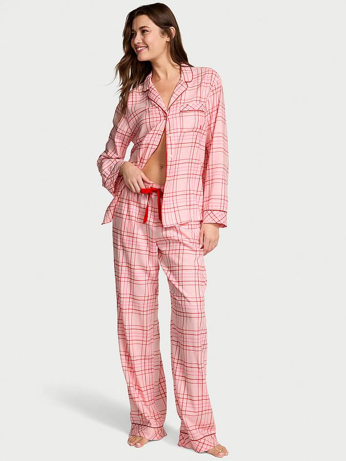 Flannel Long Pajama Set