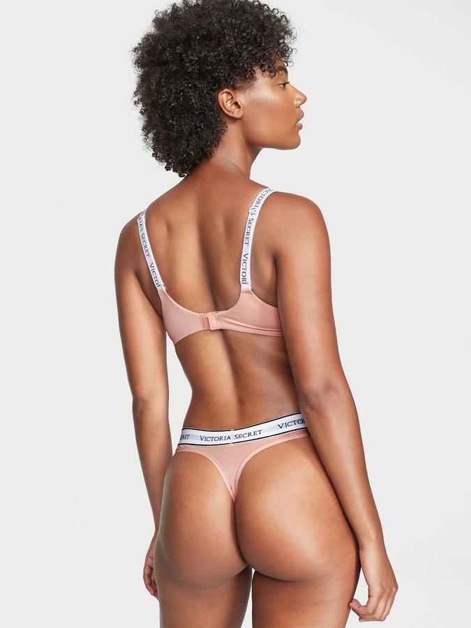Logo Cotton Thong Panty Logo Cotton Thong Panty image number 1